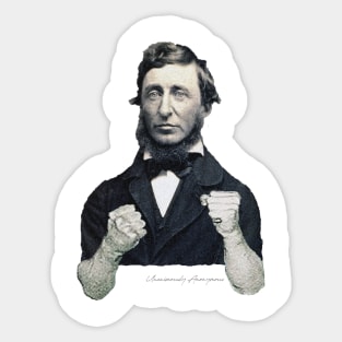 Thoreau Down Sticker